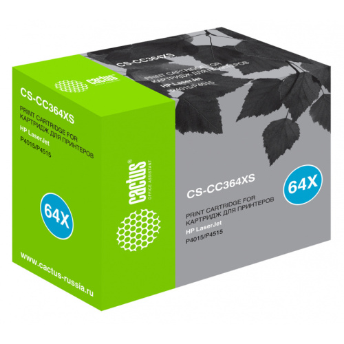 -/ Картридж лазерный Cactus CS-CC364XS CC364X черный (24000стр.) для HP LJ P4015/P4515 фото 4