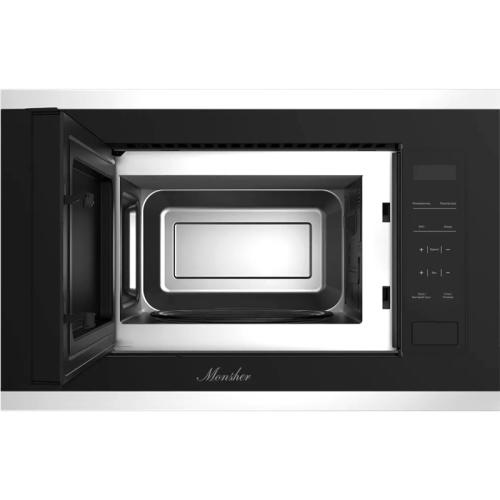 MMH1020BX Встраиваемая микроволновая печь Monsher/ 700 Вт, High-Tech, 20 л, черный+нерж. фото 2