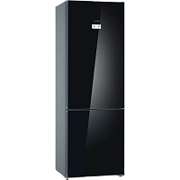 KGN39LB30U 6 серия, 203х60х66, объем камер максимальный 290+110,NoFrost, морозильная камера нижняя, цвет: черный под стеклом,SuperCooling, superFreezing, Multi-Flow Air Tower