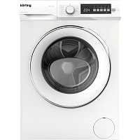 KWM42L1065 Стиральная машина Korting/ Стиральная машина с фронтальной загрузкой, ГЛУБИНА 42 см, загрузка 6 кг, скорость отжима 1000 об/мин, электронное управление, Цифровой дисплей с отображением времени до окончания программы, LED индикация, 15 программ
