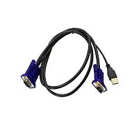 OKVMCU/A1A Кабель/ Кабель KVM с разъемами VGA и USB, 1,8 м