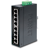 IGS-801T коммутатор/ PLANET IP30 Slim type 8-Port Industrial Gigabit Ethernet Switch (-40 to 75 degree C)