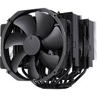NH-D15chromax.black Кулер для процессора/ CPU Cooler Noctua NH-D15 chromax.black (183W, 4-pin PWM, 165mm, Al/Cu, 6x6mm, 2x140mm, 82.43CFM, 24.6dBA, 1500RPM, S: 1851/1700/1200/115X, AM5/AM4, Black)