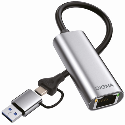 DLA-GEUC01 Сетевой адаптер Gigabit Ethernet Digma DLA-GEUC01 USB 3.0