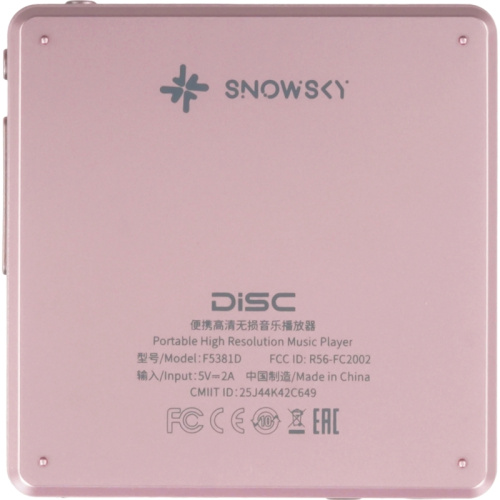6953175761358 Hi-Fi-плеер/ FIIO SNOWSKY DISC (F5381D) Розовый фото 5