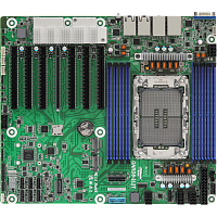 90-SXGDS0-A0UANF Материнская плата/ ASRock GNRD8-2L2T, CEB, 1x LGA 4710 Intel Xeon 6700P-series/ 6500P-series/ 6700E-series, 8x DDR5 RDIMM, MRDIMM, 7x PCIe5.0 / CXL2.0 x16*, 1x MCIO (PCIe5.0 / CXL2.0 x8), 2x M.2 (PCIe5.0 x4), 2x RJ45 (10GbE) Intel X710-AT