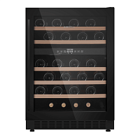 Винный шкаф MAUNFELD/ Винный шкаф MAUNFELD MBWC-135D46, ВхШхГ 820х595х613 мм, 46 бутылок, от 5 ° C до 22 ° C, полезный объем 129 л, электронный термостат, диапазон влажности 50-80%, вентилятор для распределения температуры, звуковой сигнал отключения пита