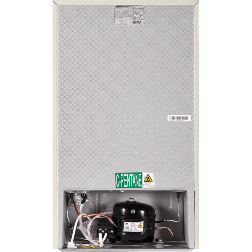 MFF83RBG Холодильник MAUNFELD/ Холодильник MAUNFELD, ВхШхГ 831х474х447 мм, 92 л, морозильная камера, ретро стиль, цвет: бежевый фото 6