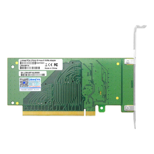 LRNV9F14 Адаптер для SSD/ PCIe x16 to Two SlimSAS SFF-8654 8i Adapter фото 4 LRNV9F14 Адаптер для SSD/ PCIe x16 to Two SlimSAS SFF-8654 8i Adapter фото 4