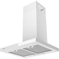 KHC6989GW Вытяжка KORTING/ Вытяжка KORTING, купольная, 60 см, 950 м3/ч, слайдерное управление, таймер, LED освещение, функция Clean Air, угольный фильтр KIT 0281 (опция), уровень шума 54 дБ, цвет белое стекло