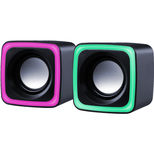 65117 Defender Акустическая 2.0 система Solar 7 6Вт, подсветка, питание от USB фото 2