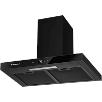 Breeze60Black Вытяжка Maunfeld/ Т-образная вытяжка, 60 см, 800 м3/ч, 47 дБ, 3 скорости, сенсорное управление, таймер, черный