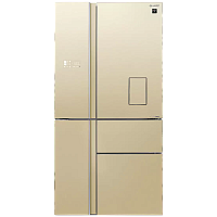 SJWX99ACH Холодильник Sharp/ Отдельностоящий 5-и дверный холодильник,1850*908*796мм,стекло цвета шампань без рамок,Full No Frost,Plasmacluster Ion, invertor,пр-во Тайланд