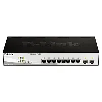 DGS-1210-10P/FL2A Коммутатор/ DGS-1210-10P/FL Managed L2 Switch 8x1000Base-T PoE, 2x1000Base-X SFP, PoE Budget 65W, Surge 6KV, CLI