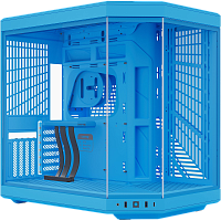 CS-HYTE-Y70-BM Корпус без блока питания/ Case HYTE Y70, Midi-Tower, TG, no fans, 2xUSB-A 3.2, 1xUSB Type-C, E-ATX, ATX, mATX, mITX Blueberry Milk