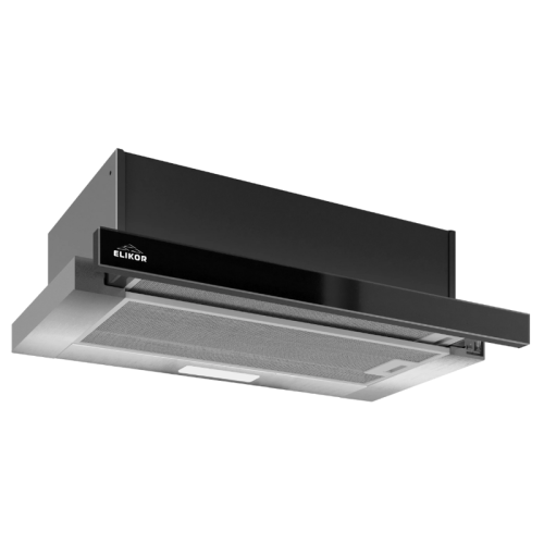 943434 GOOD, Кухонная вытяжка ELIKOR Интегра GLASS 45Н-400-В2Д нерж/стекло черное