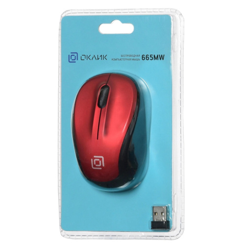 1025135 Мышь Oklick 665MW черный/красный оптическая 1600dpi беспров. USB для ноутбука 3but (1025135) фото 5 1025135 Мышь Oklick 665MW черный/красный оптическая 1600dpi беспров. USB для ноутбука 3but (1025135) фото 5