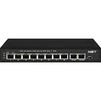NS-SW-8F2F-P PoE коммутатор Fast Ethernet/ PoE коммутатор Fast Ethernet на 10 RJ45 портов. Порты: 8 x FE (10/100 Base-T) с поддержкой PoE (IEEE 802.3af/at), 2 x FE (10/100 Base-T). Соответствует стандартам PoE IEEE 802.3af/at. Автоматическое определение и