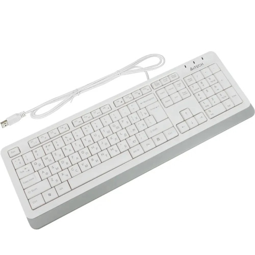 FK10WHITE Клавиатура A4Tech FK10 белый/серый USB (FK10 WHITE) каб.:1.5м фото 2 FK10WHITE Клавиатура A4Tech FK10 белый/серый USB (FK10 WHITE) каб.:1.5м фото 2