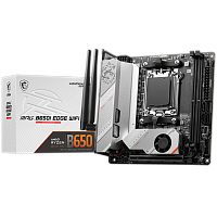 MPGB650IEDGEWIFI Материнская плата/ MB MSI AMD B650 sAM5, 2xDDR5(128GB), HDMI 2.1, 1xPCIe 4.0x16, 1xLAN (2.5GbE), Wi-Fi, BT, 4xSATA 6Gb/s, 2xM.2, 1xUSB-C, 5xUSB 3.2, mini ITX