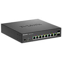 DMS-1250-10SPL/A1A/6KV Коммутатор/ Управляемый L2 PoE-коммутатор, 8x2.5GBase-T PoE (2 порта PoE 802.3bt 60 Вт), 2x10GBase-X SFP+, PoE-бюджет 120 Вт, защита от статического электричества до 6 кВ, CLI