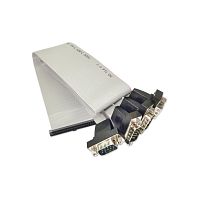 1700000447 Кабель Advantech 1700000447 F на 4 порта СОМ RS-232, ПВХ, IDC 40P-2.0 - 4xRS-232 D-SUB 9P (M), изоляция 5 В Advantech F Cable IDE#2 40P-2.0/D-SUB 9P(M)*4 45cm