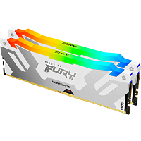 KF572C38RWAK2-32 Память оперативная/ Kingston 32GB 7200MT/s DDR5 CL38 DIMM (Kit of 2) FURY Renegade RGB White XMP