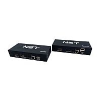 NS-VIP-HD-KVM-AR KVM HDMI+USB удлинитель по сети Ethernet/ KVM HDMI+USB удлинитель по сети Ethernet с поддержкой передачи ИК, Audio, RS232. Разрешение видео - 1920x1080 (60Гц). USB порты предназначены только для клавиатуры и мыши. Порты подключения: HDMI,