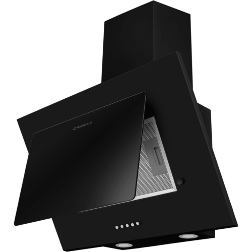 Tower60Black ВЫТЯЖКА MAUNFELD TOWER 60 ЧЕРНЫЙ/ Наклонная, 60 см, 700 м3/ч, электронное управление, черный фото 6