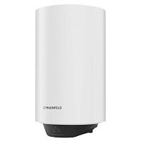 MWH30W03 Накопительный электрический водонагреватель Maunfeld/ Накопительный электрический водонагреватель MAUNFELD MWH30W03, вертикальный, электронное управление, мощность 1500 Вт, максимальная температура 75 С, объем 30 л, внутреннее покрытие бака эмаль