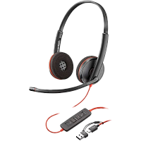 8X220AA Гарнитура проводная/ Poly BW 3320 Stereo -M USB-C HS +USB-C/A