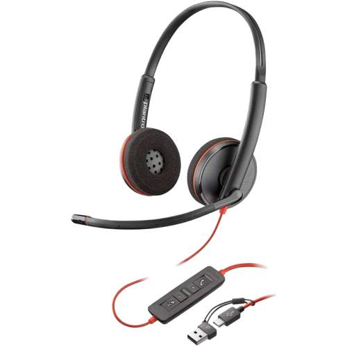 8X220AA Гарнитура проводная/ Poly BW 3320 Stereo -M USB-C HS +USB-C/A