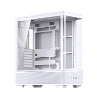 TK-5White Корпус без блока питания/ Case JONSBO TK-5, Midi-Tower, TG, no fan, 2xUSB-A 3.0 + 1xUSB-C 3.2, ATX, mATX, mITX White