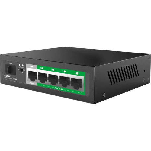 P106GC Коммутатор/ Коммутатор Netis P106GC (L2) 5x1Гбит/с 1SFP 4PoE 60W неуправляемый P106GC Коммутатор/ Коммутатор Netis P106GC (L2) 5x1Гбит/с 1SFP 4PoE 60W неуправляемый