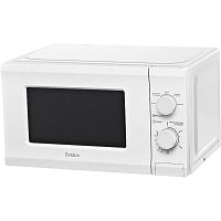 MW202W Микроволновая печь Evelux, отдельностоящая, 20 л, механическое управление, галогеновая подсветка, таймер, 5 уровней мощности, цвет белый