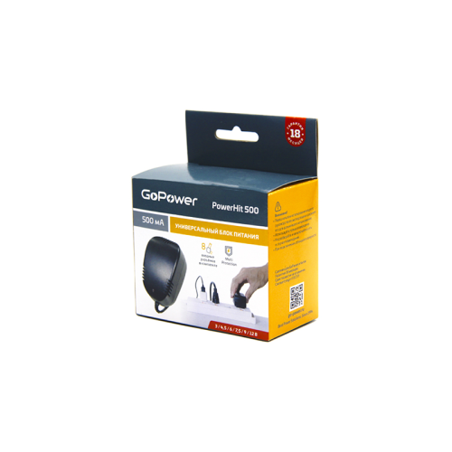 00-00015342 Блок питания GoPower Powerhit 500 универсальн. (1/20/40) фото 3 00-00015342 Блок питания GoPower Powerhit 500 универсальн. (1/20/40) фото 3
