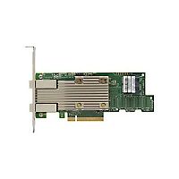05-50031-02 RAID контроллер/ SAS 9400-8i8e SGL (05-50031-02) PCIe 3.1 x8 LP, Tri-Mode SAS/SATA/NVMe 12G HBA, 16port(2*int SFF8643+2*ext SFF8644), 3516 IOC