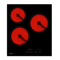 Встраиваемые электрические панели Graude/ 45 см, Электрическая,  стеклокерамика, 5.1 х 45 х 52 см, 9 ступеней нагрева, Функция таймера, Индикация нагрева, Индикация красного цвета,  Автоматическое отключение, защита от детей, сенсороное управление, черная