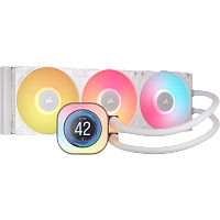 CW-9061026-WW Система жидкостного охлаждения/ Water Cooling System Corsair iCUE LINK TITAN 360 RX LCD (360mm, White, RGB/ Fans: 3x120mm, 73.5CFM, 36dBA, 2100RPM/ S: 1851, 1700, AM5, AM4)
