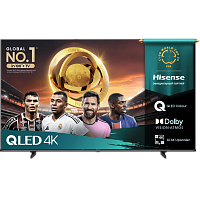 50E7Q,50E7QRU Телевизор ЖК 50'' Hisense/ 50", QLED, Ultra HD, Smart TV (ОС VIDAA U9), Wi-Fi, DVB-T2/T/C/S2/S, 2х7W, CI+(1.4), 3хHDMI, 2хUSB, Works with Alexa, Alexa Built-in, VIDAA Voice, Yandex, Black 2025