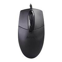 OP-720USB(BLACK) Мышь A4Tech OP-720 проводная оптическая, черный, 3 кнопки, 1200dpi, USB