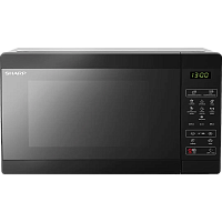 R2800RK Микроволновая печь Sharp/ 20 л, 800 Вт, гриль, эмаль,черный, 440x258x324мм