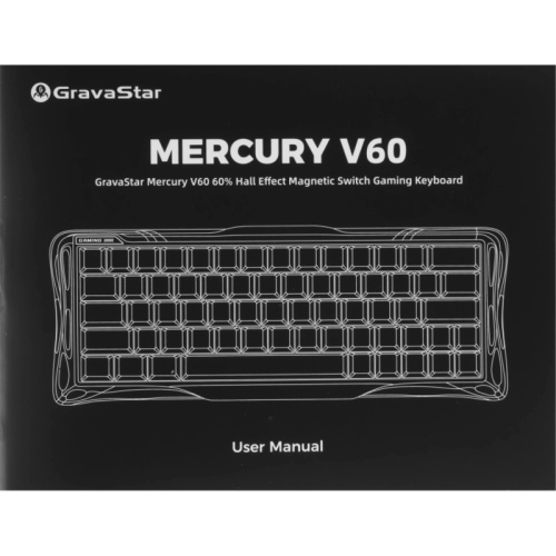 6972448924542 Игровая клавиатура/ Клавиатура с магнитными свичами Gravastar Mercury V60 XTAL NBK фото 7