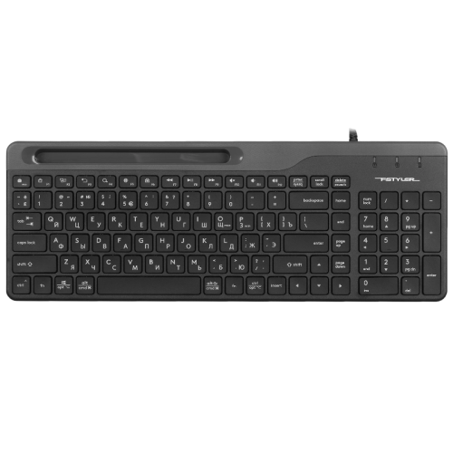 FK25BLACK Клавиатура A4Tech Fstyler FK25 черный/серый USB slim