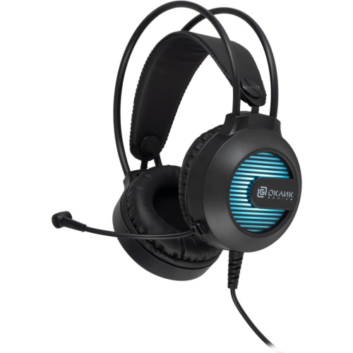1796949 Наушники с микрофоном Oklick HS-L300G черный 2.2м мониторные оголовье (1796949) фото 10