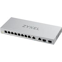 XGS1210-12-ZZ0102F Коммутатор/ Zyxel XGS1210-12 Multi-Gigabit Smart L2 Switch, 8xGE, 2x1/2.5GE, 2xSFP+, Desktop, Silent