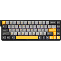 6978080504098 Игровая клавиатура/ Механическая клавиатура AULA WIN68HE MAX Edition Тёмно-серо-светло-серо-жёлтый Wing Chun магнитные свитчи