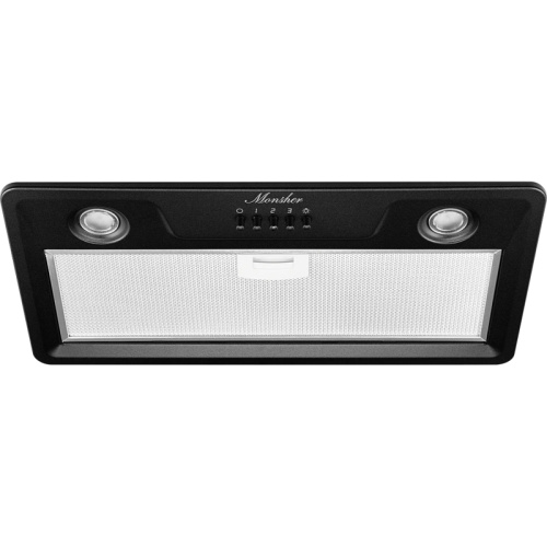 INHIT60Noir Встраиваемая вытяжка Monsher/ Встраиваемая, 60 см, отвод воздуха/рециркуляция, 1100 м3/ч, черный фото 2