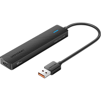 CHSBB Концентратор Vention USB 3.2 Gen 2 AM/ 2хUSB-C/ 2хUSB-A Черный - 0.15м.