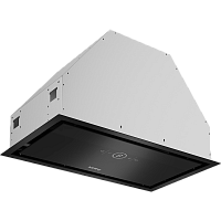 KHI6828GN Полновстраиваемая вытяжка KORTING/ Полновстраиваемая вытяжка KORTING, 51.8 см, 3 режима, 850 м3/ч, сенсорное управление, таймер, воздухоотвод , рециркуляция, 1 мотор, LED освещение, угольный фильтр KIT 0280 (опция), уровень шума 57 дБ, цвет черн
